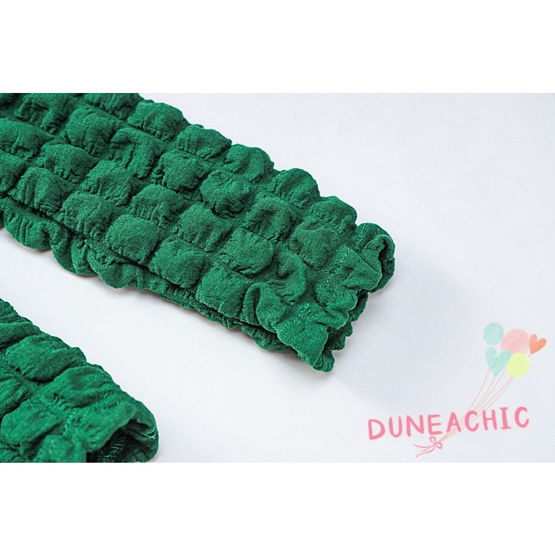 DUNEA Đầm Tay Phồng Dài Cổ Cao Thời Trang Đường Phố Cá Tính Cho Nữ