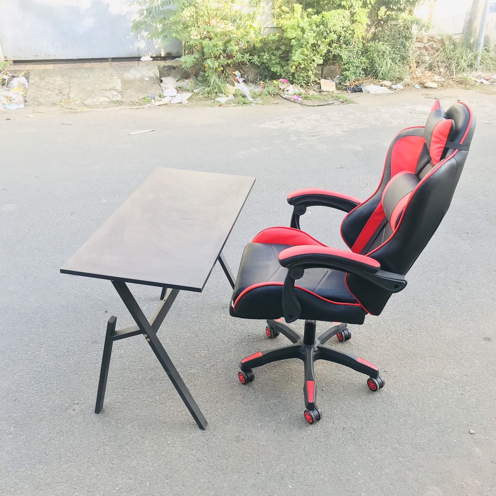 BÀN LÀM VIỆC CHỮ Z GAMING Kích thước 50x100x75cm chân sắt đen sơn tĩnh điện mặt MDF  CAO CẤP