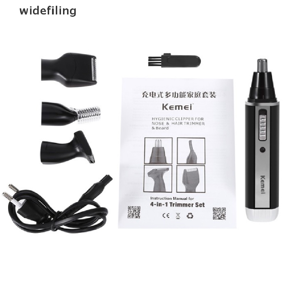 Máy Cạo Râu / Lông Mày / Tai / Mũi 4 Trong 1 Có Thể Sạc Lại Tiện Dụng