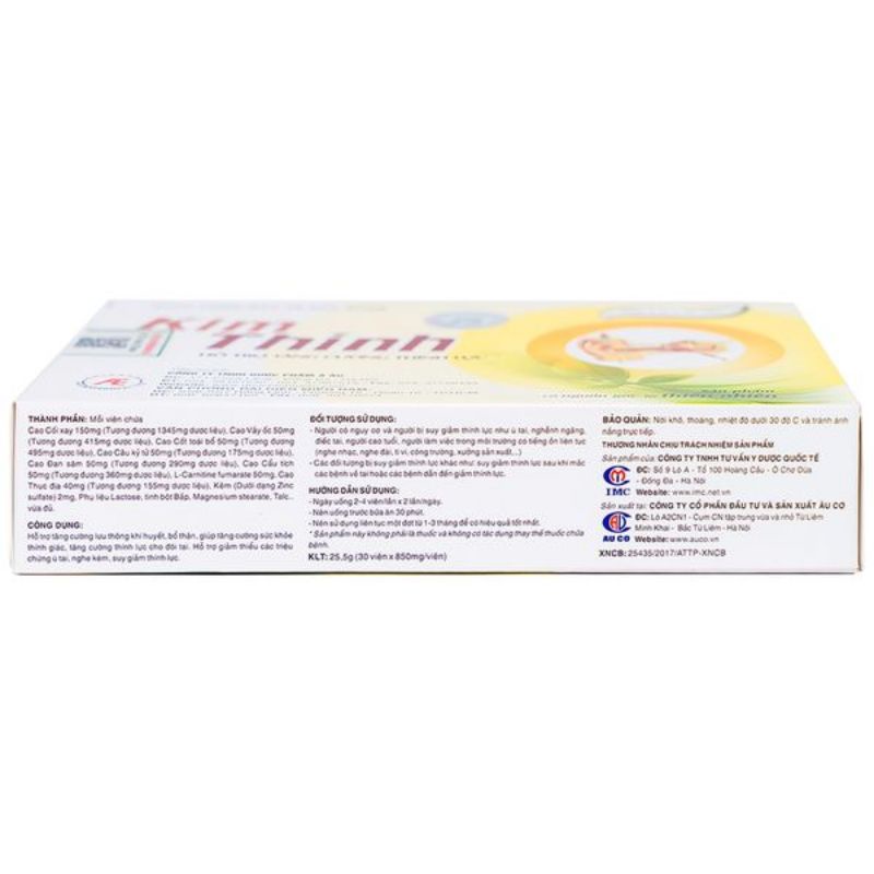(Chính Hãng) Kim Thính hộp 30 viên - hỗ trợ tăng cường thính lực