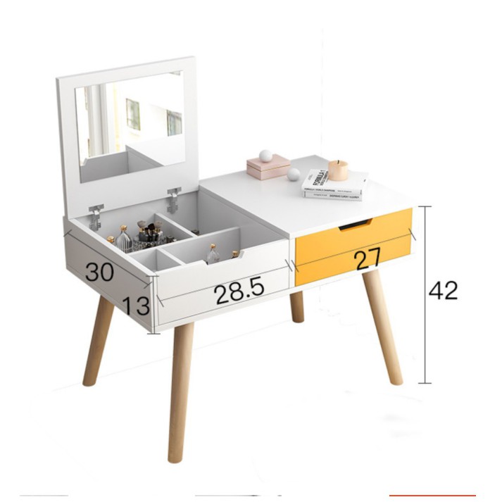 Bàn trang điểm thiết kế hiện đại gương gập thông minh FNL92 | BigBuy360 - bigbuy360.vn