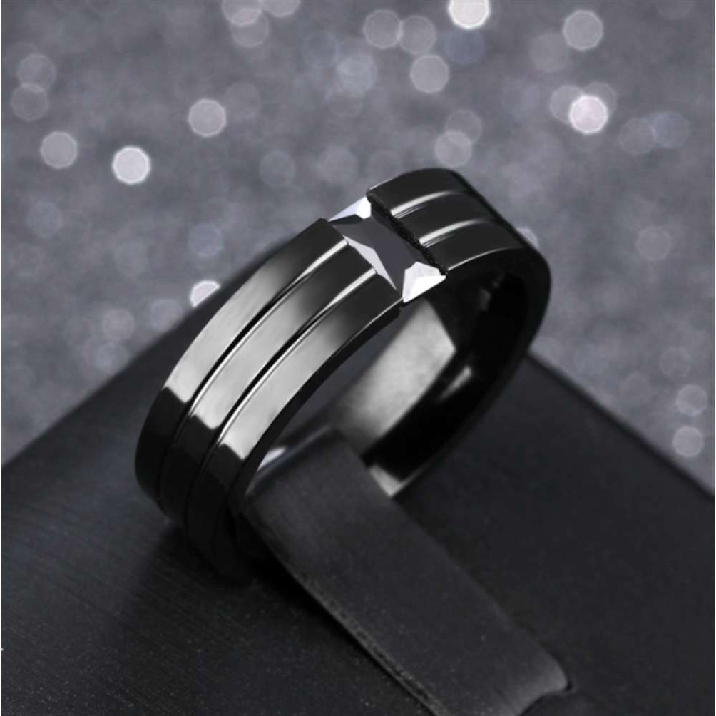 Nhẫn thép titan trang sức Gothic