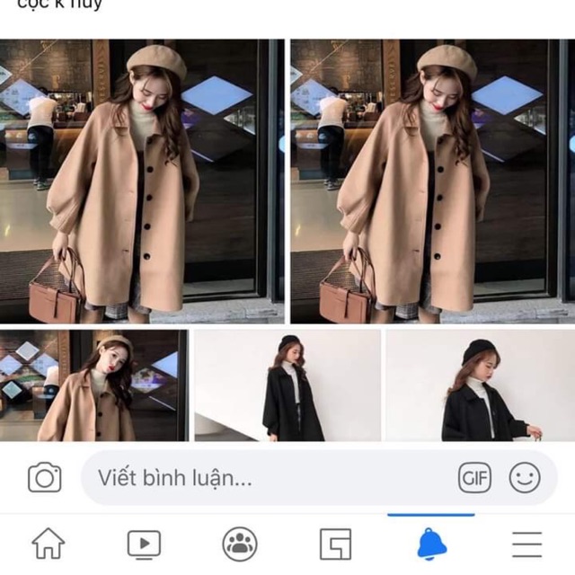 Áo dạ nữ dáng ngắn