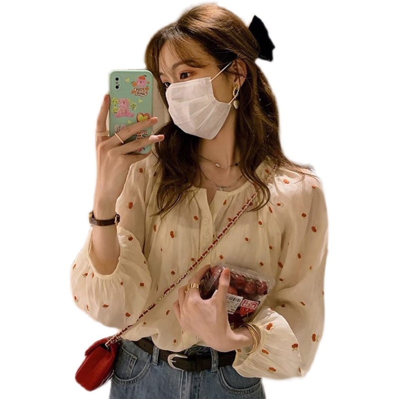 Áo Sơ Mi Voan Hoa Thời Trang Mùa Hè Pháp Dành Cho Nữ 2022