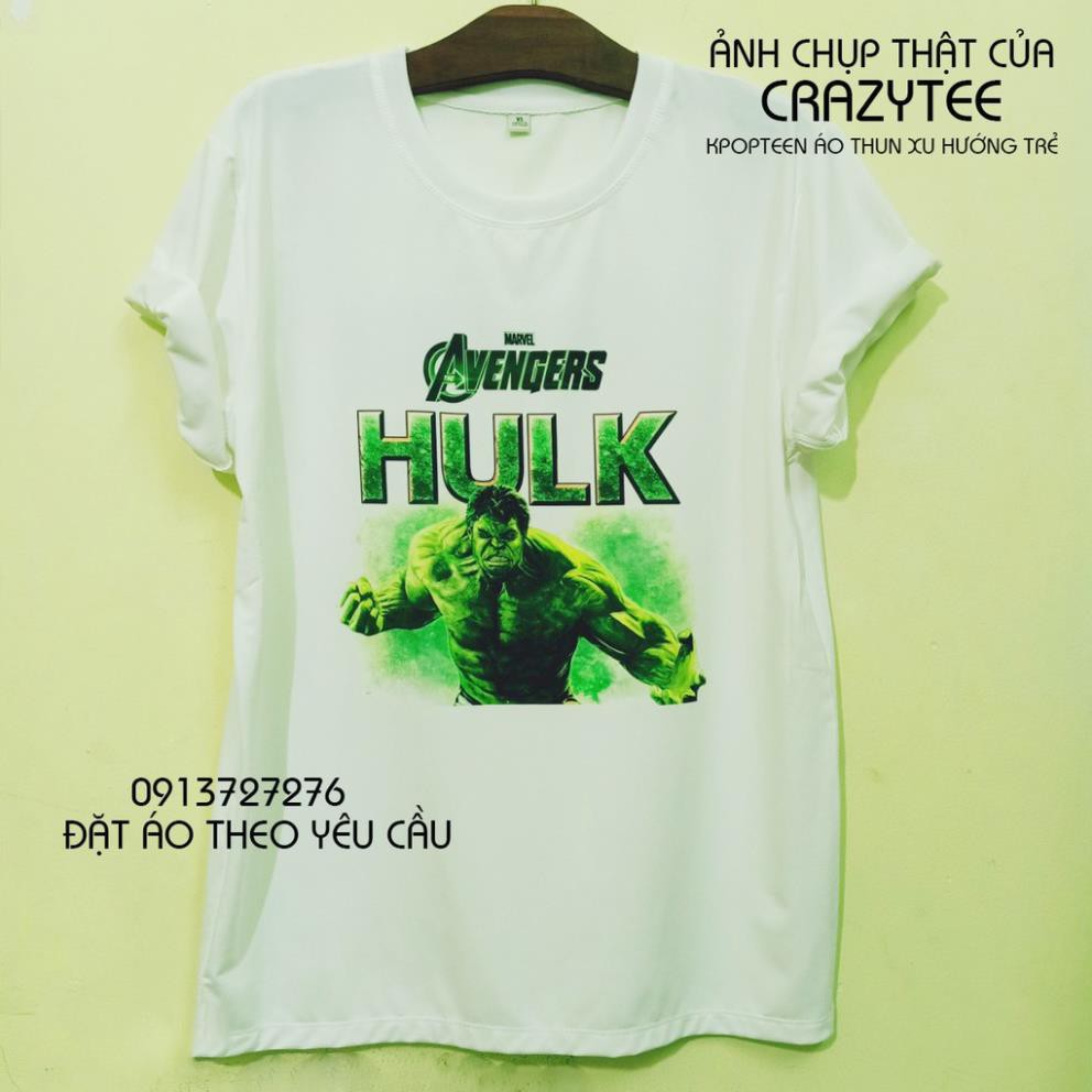 SALE- Áo Thun Hulk Khổng Lồ Xanh Avenger Endgame Marvel Film - áo siêu chất