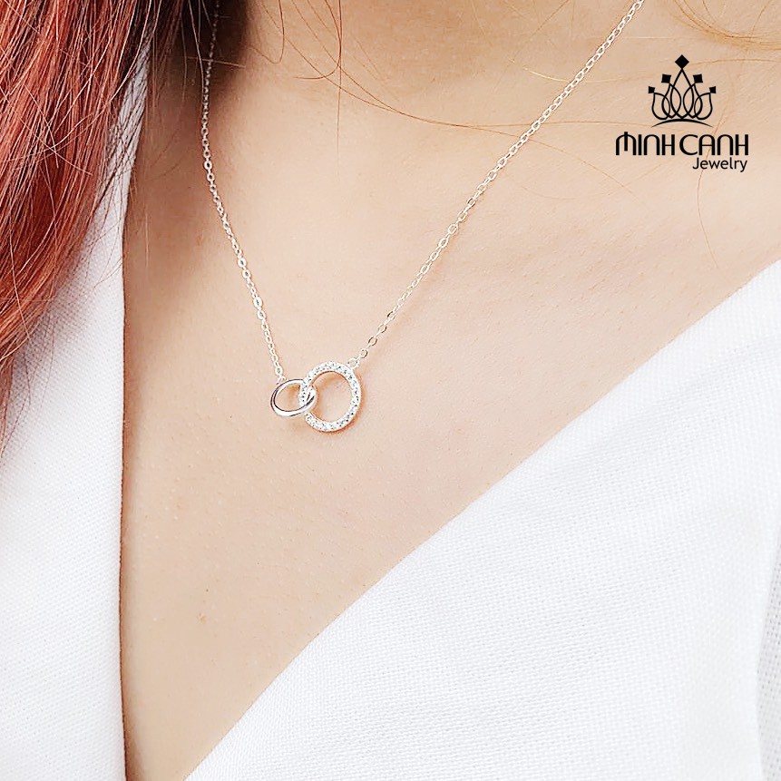 Dây Chuyền Bạc Ta 2 Vòng Tròn Lồng Nhau - Minh Canh Jewelry