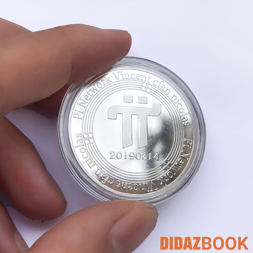 Đồng Xu Pi Network mạ vàng, bạc 24k phiên bản đặc biệt, làm đồ lưu niệm, sưu tầm, quà tặng , trưng bày PI02