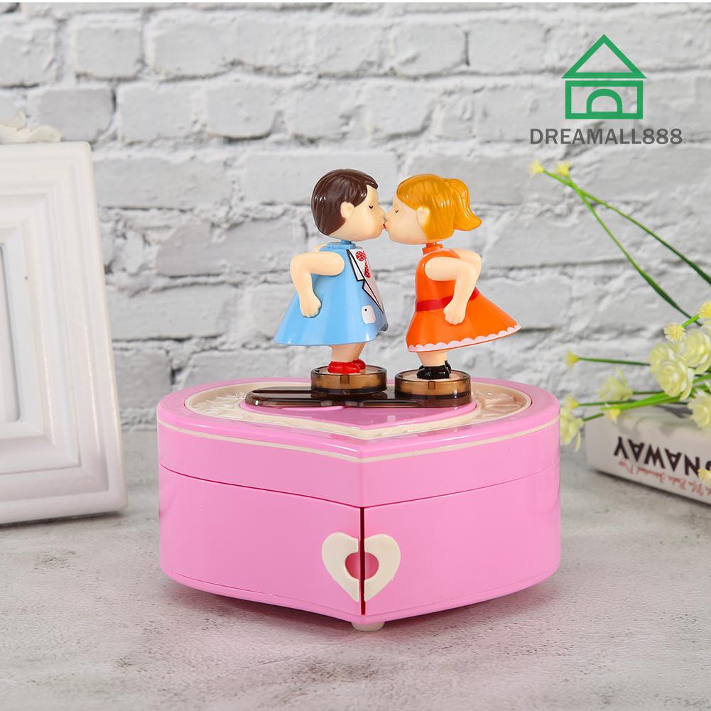 Hộp Nhạc Xoay Được Phong Cách Cổ Điển Dùng Để Trang Trí Tiệc Cưới / Valentine