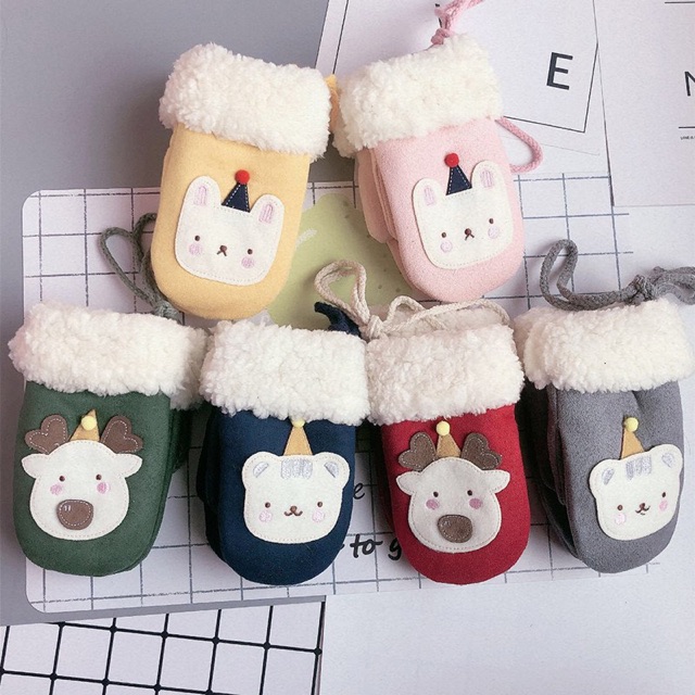 Găng tay nỉ mùa đông cho bé 2-5 tuổi