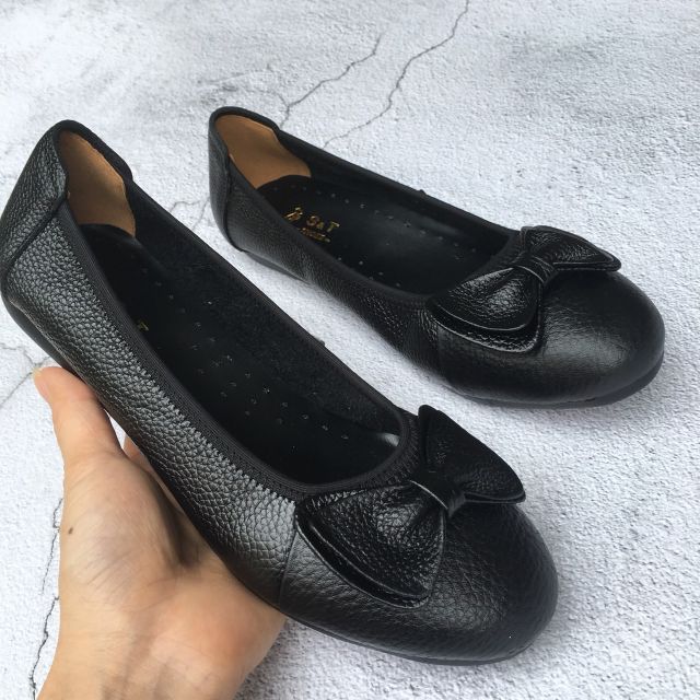 Giày nữ da bò thật đế bệt bảo hành da 1 năm | BigBuy360 - bigbuy360.vn