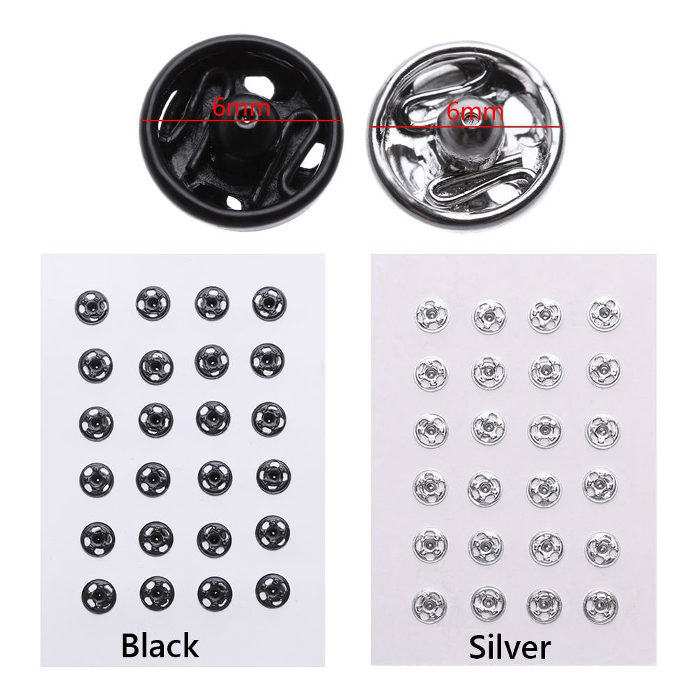 Set 24 Nút Mini 6mm Nhiều Màu Sắc Xinh Xắn Cho Búp Bê