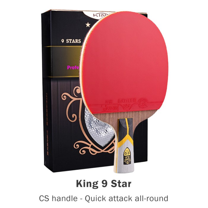 Vợt Bóng Bàn Chuyên Nghiệp King 9 Star 729 Friendship Ping Pong Kèm Lưỡi Dao ALC ITTF