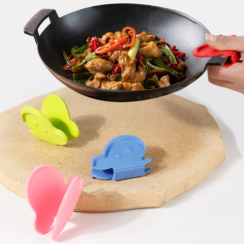 Găng Tay Silicon Dày Dặn Chống Bỏng Họa Tiết Hoạt Hình Dễ Thương Tiện Dụng Cho Nhà Bếp