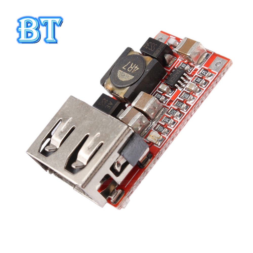 1 Mô Đun Hạ Áp 6-24V 24V 12V Xuống 5V USB DC-DC Cho Điện Thoại