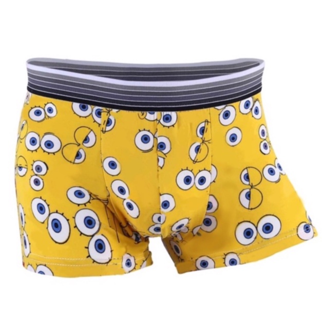 Quần Lót Boxer Thoáng Khí In Họa Tiết Hoạt Hình Dễ Thương Cho Nam
