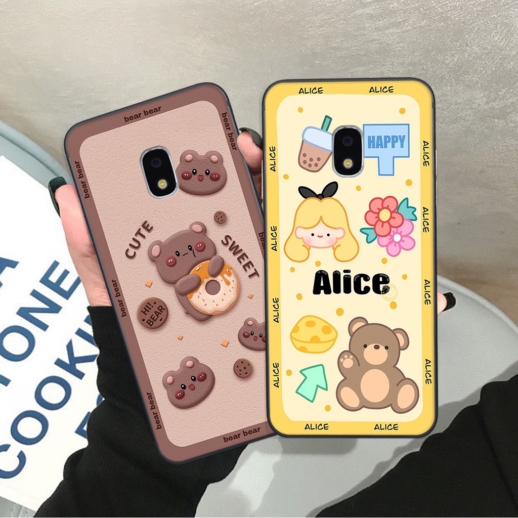 Ốp lưng Samsung Galaxy J3 PRO / J5 PRO / J7 PRO in hình Gấu nâu - hồng, Gấu Be@rick  cực CUTE, DỄ THƯƠNG