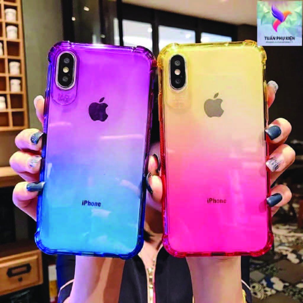 Ốp Lưng Iphone ⚡ Ốp Lưng Điện Thoại Iphone Chống Sốc Phối Màu ⚡ Full Size Từ Iphone 6 - 11 Promax - Tuấn Case 75