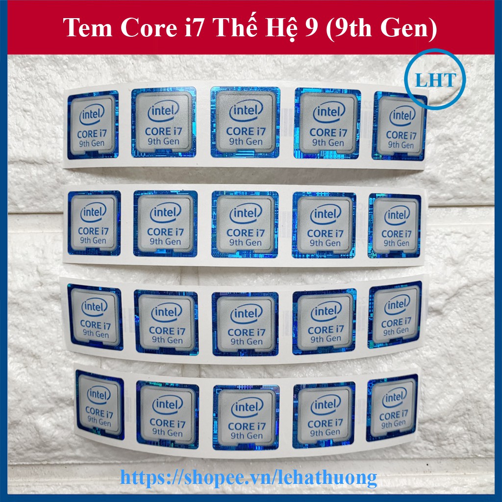 Tem Máy Tính Core i7 Thế Hệ 9 (9th Gen) - màu Trắng Xanh | WebRaoVat - webraovat.net.vn