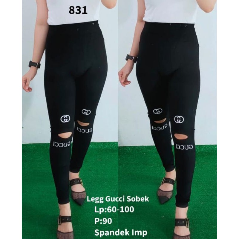 Quần Legging Co Giãn Thiết Kế Rách Thời Trang Cá Tính Cho Nữ