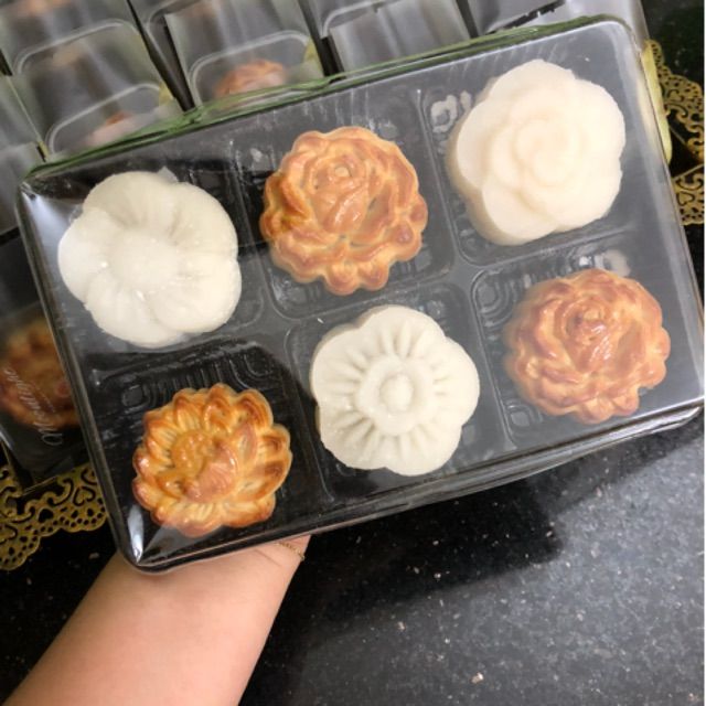 Hộp 6 bánh nhập 50g _ 75g sét ( 10 cái )