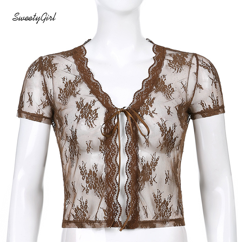 Áo Cardigan Tay Ngắn Cổ Chữ V Thời Trang Quyến Rũ Cho Nữ
