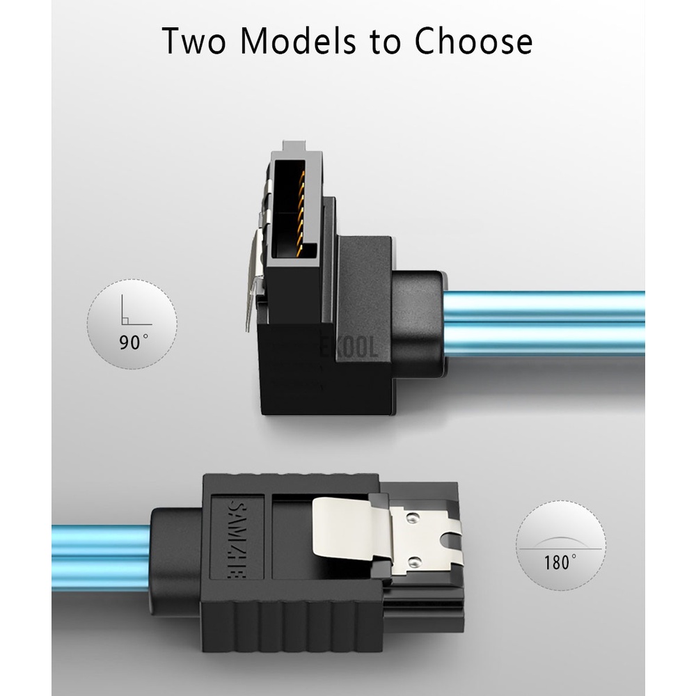 Dây Cáp Samzhe Sata Iii 6.0 Gbps Cho Hdd Ssd Dvd Pc Data 50 / 100cm | BigBuy360 - bigbuy360.vn