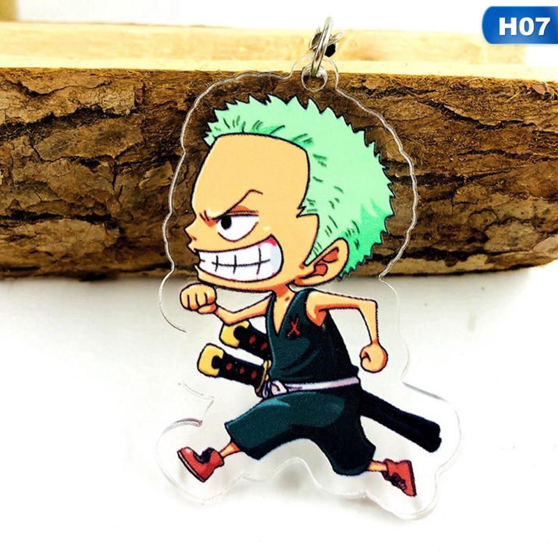 Tmdbyx Móc khóa kiểu hoạt hình one piece hai mặt dễ thương