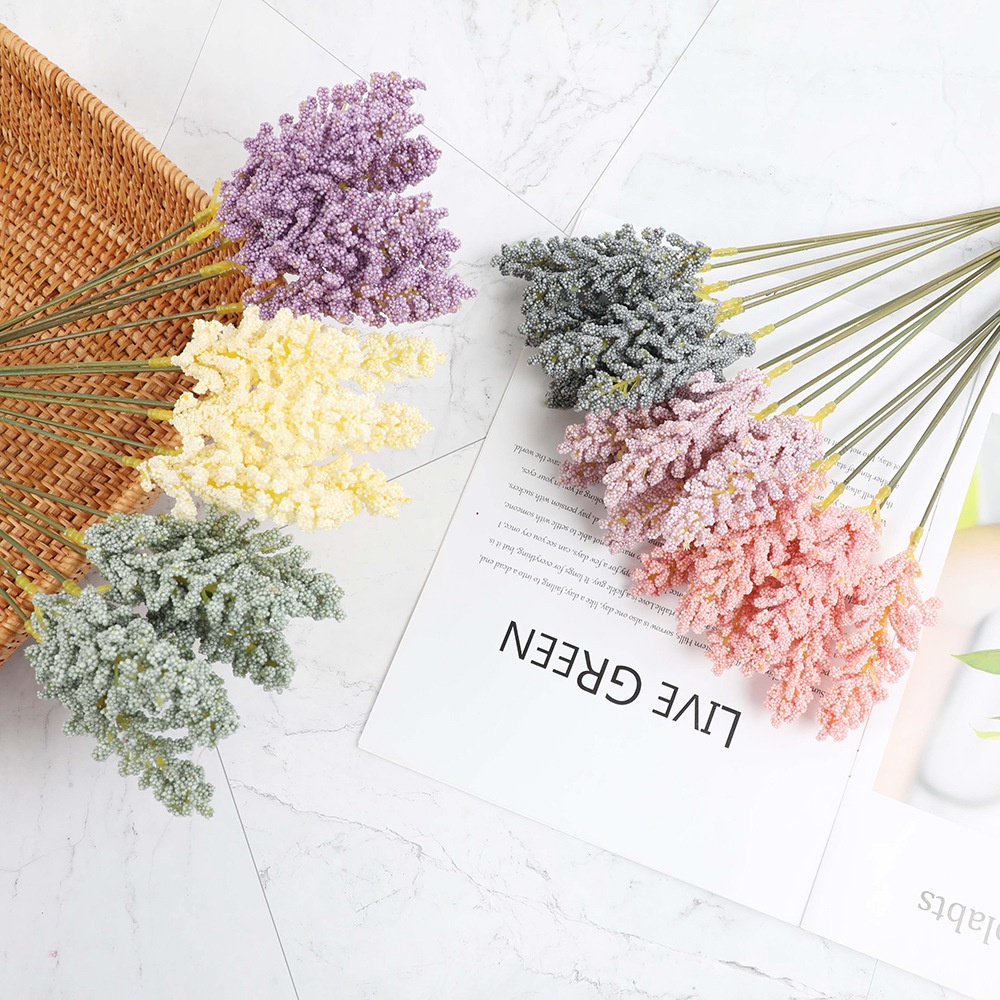 Bó Hoa Oải Hương Nhân Tạo 6 Cái Cho Trang Trí