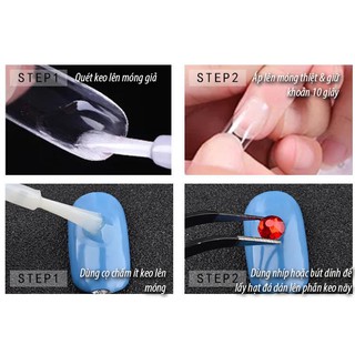Keo đính đá phụ kiện dán móng tay Nails