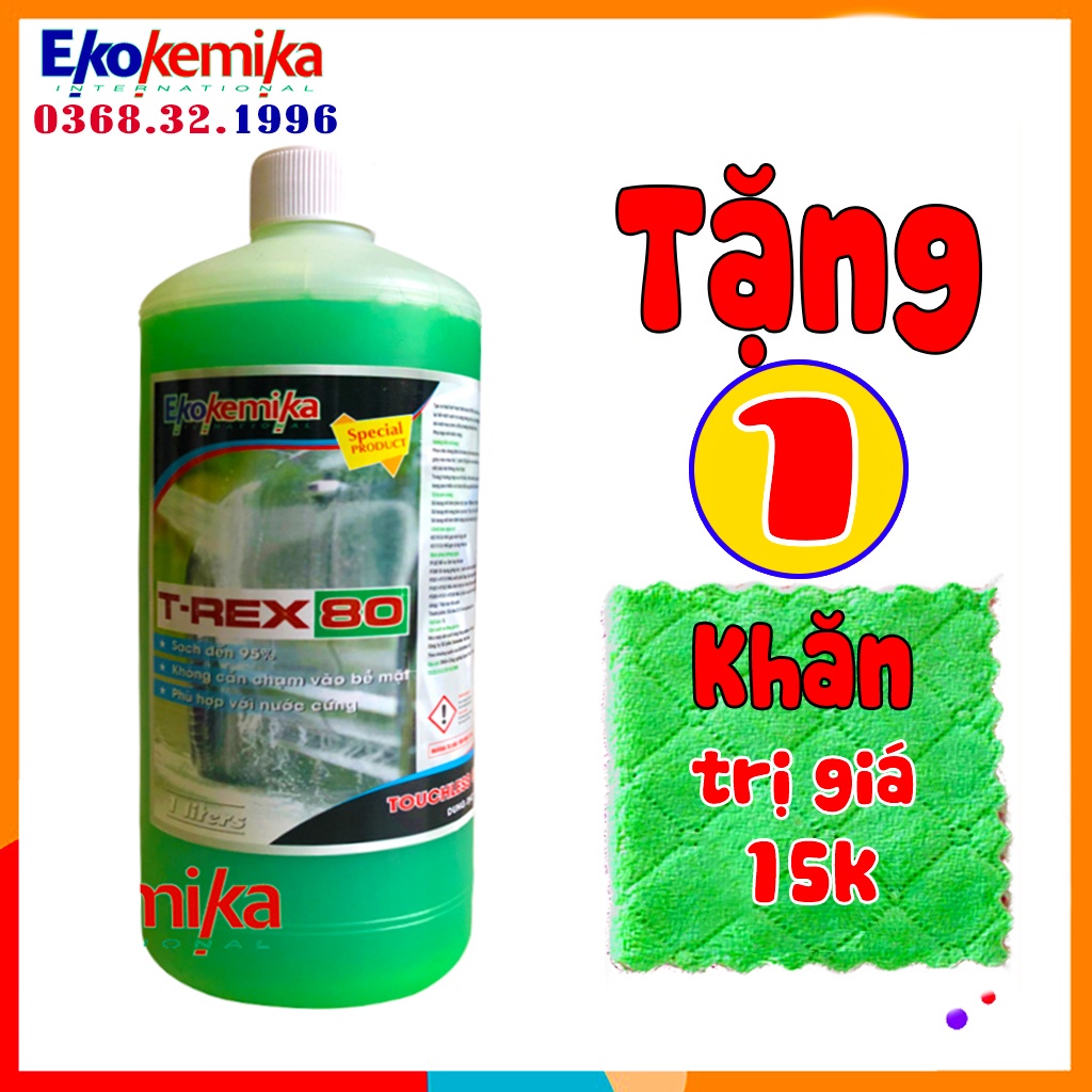 Nước rửa xe không chạm đặc biêt Trex 80 - 1L(chính hãng) TẶNG 1 KHĂN LAU ĐA NĂNG