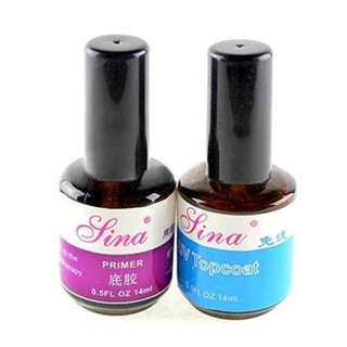 [MỚI 2020] Sơn liên kết UV gel Base Top Coat Khử Dầu - SINA 14ml (xem video, ảnh thật)