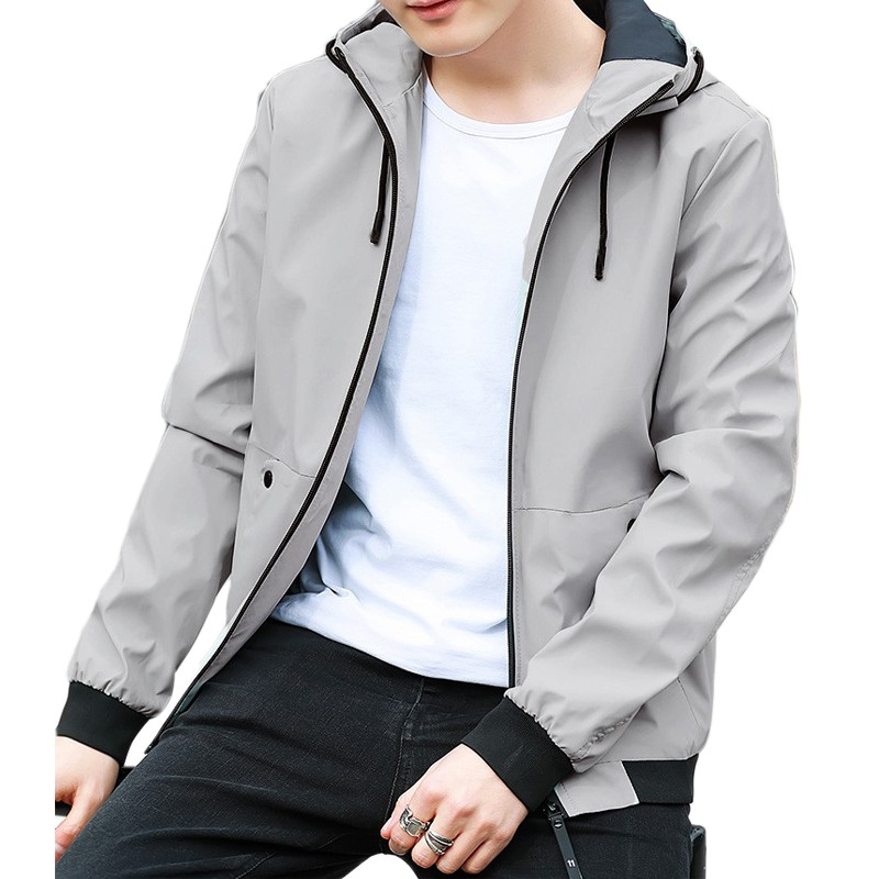 Áo khoác dù nam có nón Pigofashion AK23 (xanh đen) | BigBuy360 - bigbuy360.vn