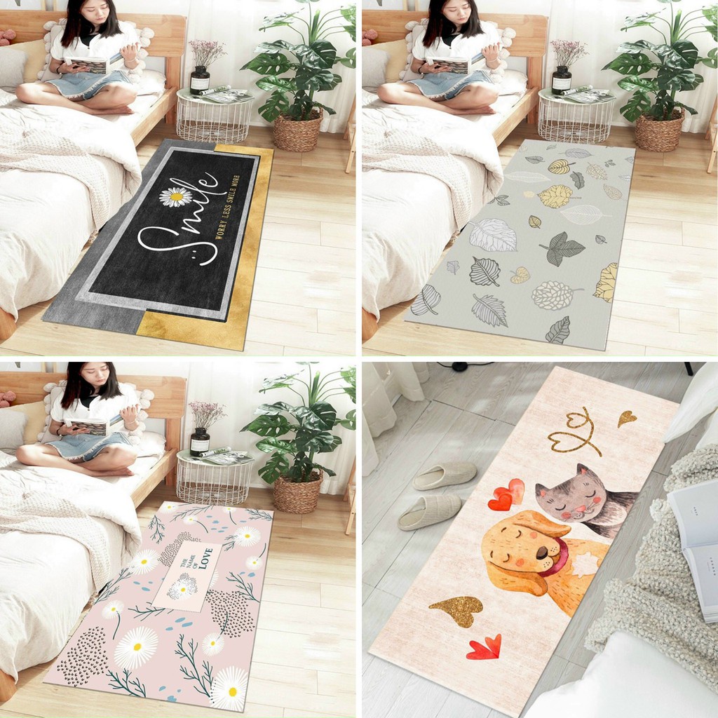 Thảm chân giường ⚡ 80x200cm ⚡ thảm trải chân giường SunNy cao cấp