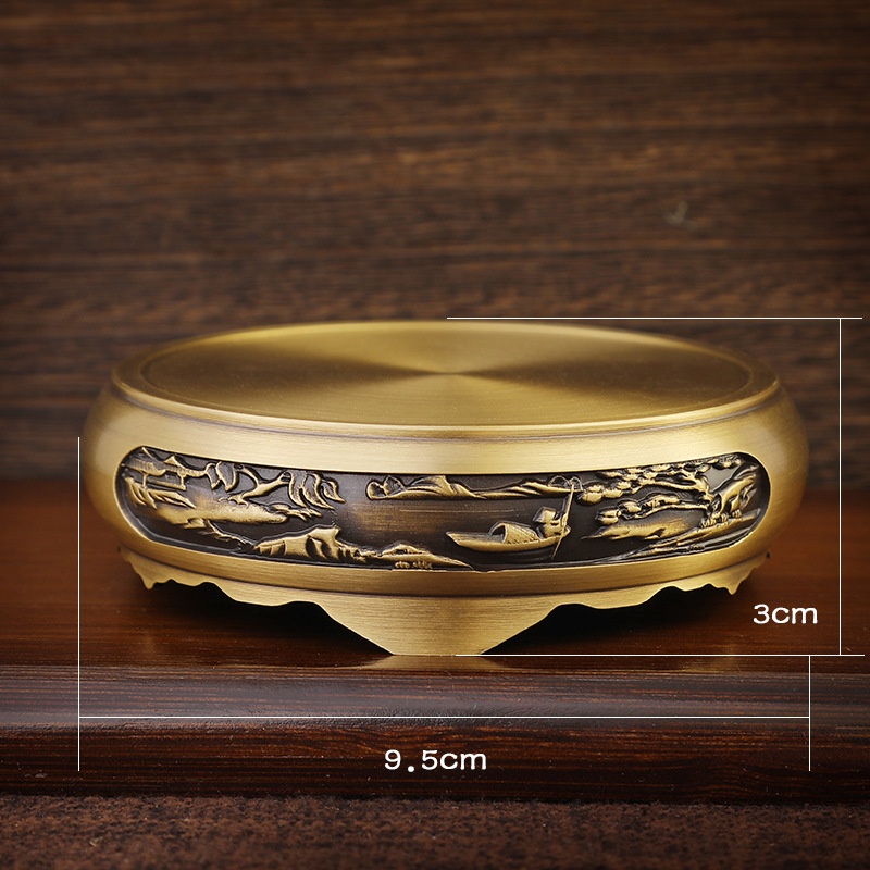 Chân Đế Kê Lư Hương Bằng Đồng Thau Nguyên Chất