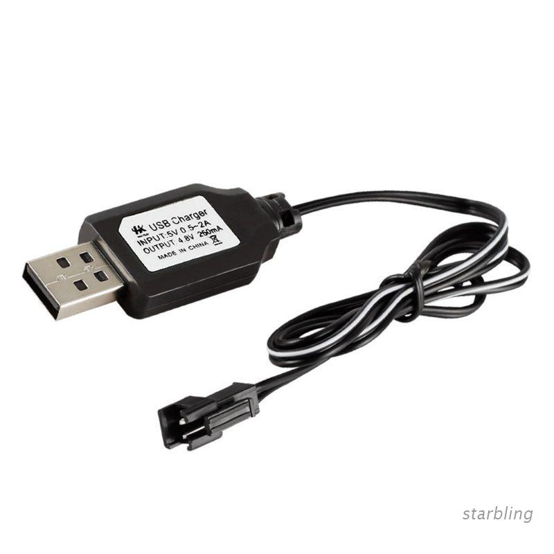 Dây Cáp Sạc Pin Ni-Cd Ni-Mh Sm-2P 4.8v 250ma Cho Xe Đồ Chơi