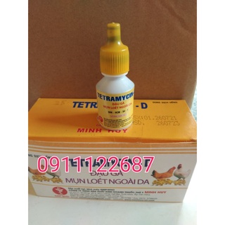 Trị đậu gà tetramycin d