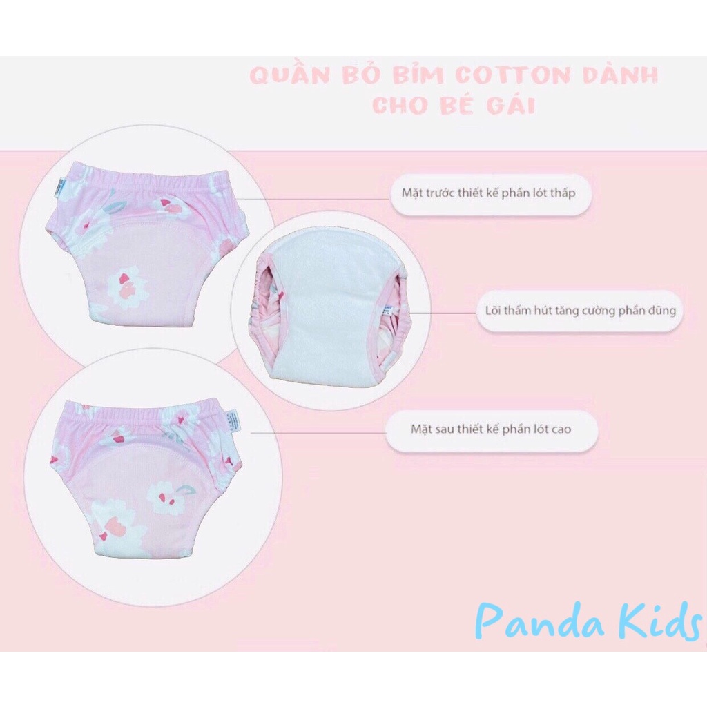 Quần Bỏ Bỉm Vải PANDA KIDS Siêu THấm Hút Dành Cho Bé Từ 4-22KG