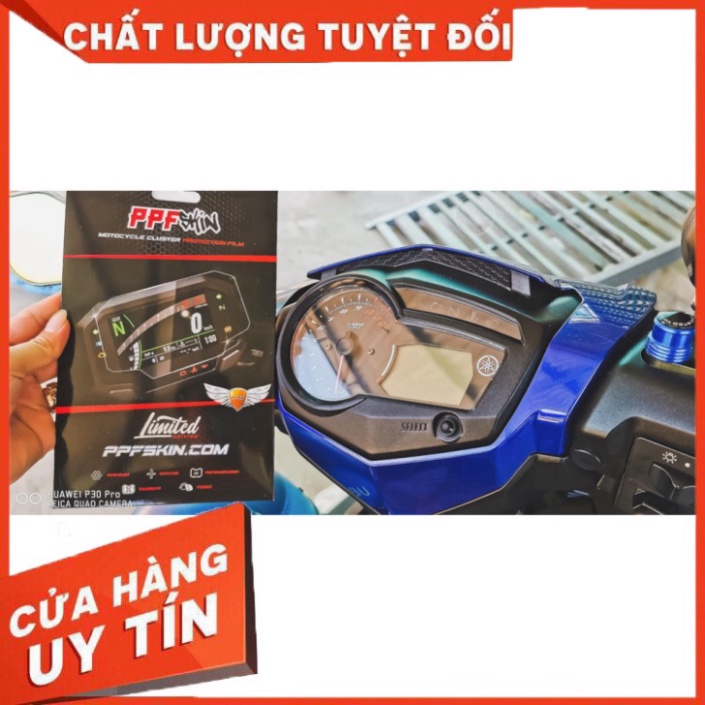 PYamaha Exciter 150 – Ex 150 Miếng dán PPF bảo vệ mặt đồng hồ xe, chống trầy xước màn hình, xước tự phục hồi , PPF USA