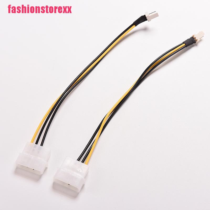 1 cáp chuyển đổi đầu 4 chân IDE sang 3 chân CPU kết nối nguồn quạt vỏ máy 20cm cáp đầu đôi 4 chân IDE sang 3 chânCPU FA
