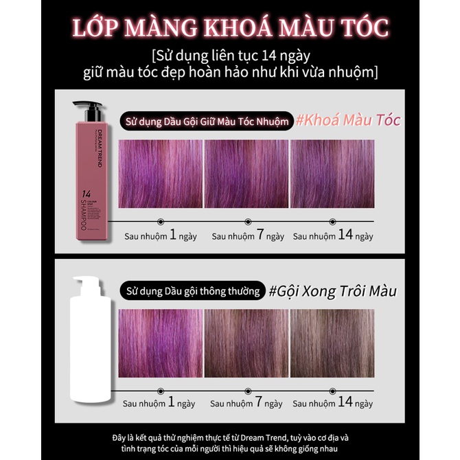 DẦU GỘI GIỮ MÀU TÓC NHUỘM COLOUR STAY SHAMPOO DREAM TREND (HỒNG)