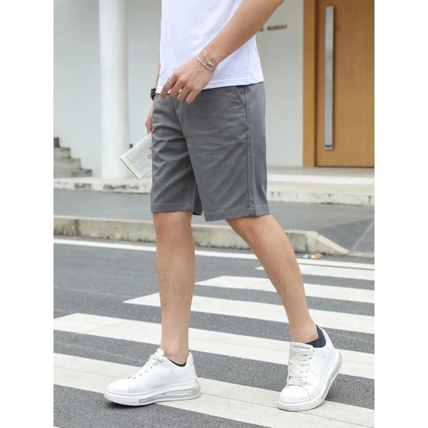 Quần short kaki nam THÁI KHANG vải cotton 100% dày mềm QKAKI13