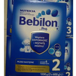 Sữa bebilon số 2 cho bé 6-12 tháng.hộp 1200g.