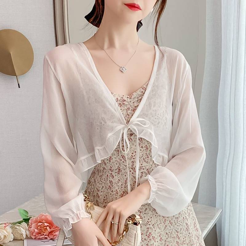 Áo Khoác Cardigan Chiffon Mỏng Nhẹ Chống Nắng Thời Trang Mùa Hè