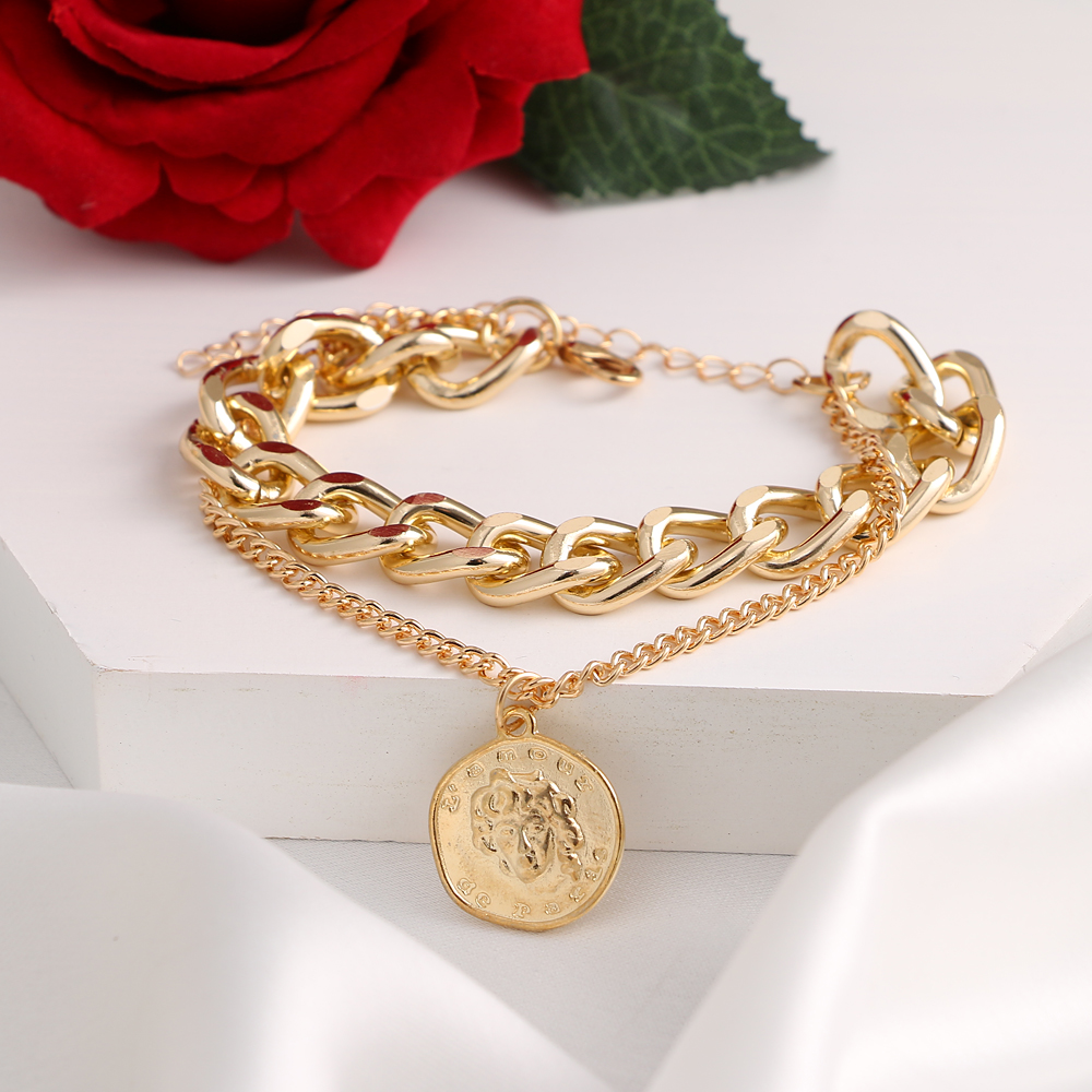 Vòng Tay Thiết Kế Độc Đáo Phong Cách Hip Hop Cho Nữ | BigBuy360 - bigbuy360.vn