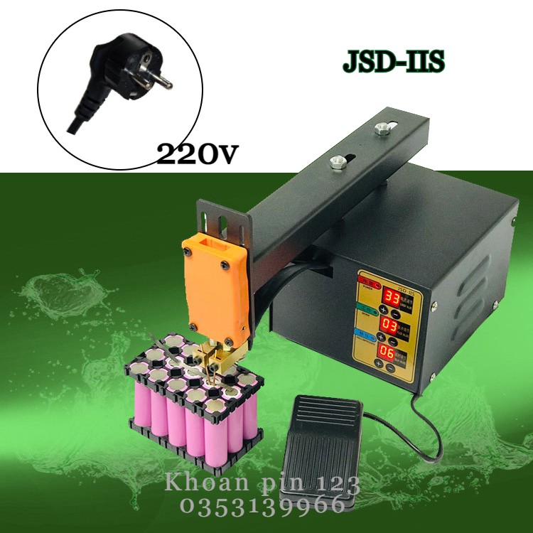 Máy Hàn Cell Pin 18650 JSD - IIS 3Kw có bàn đạp chân riêng