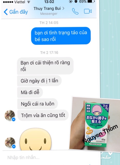 Cốm Tiêu Hoá Chống Táo Bón TP Cho Trẻ 3 Tháng Đến 8 Tuổi