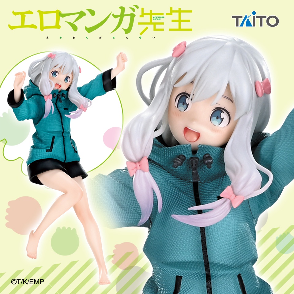 Mô Hình Figure Chính Hãng Anime Eromanga Sensei, Izumi Sagiri, Coreful Figure, Parka Ver. (TAITO) Nhật Bản