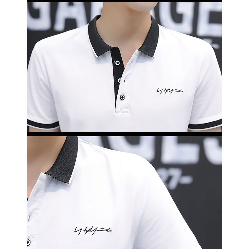 Áo thun polo tay ngắn 100% cotton thời trang cho nam size M-4XL
