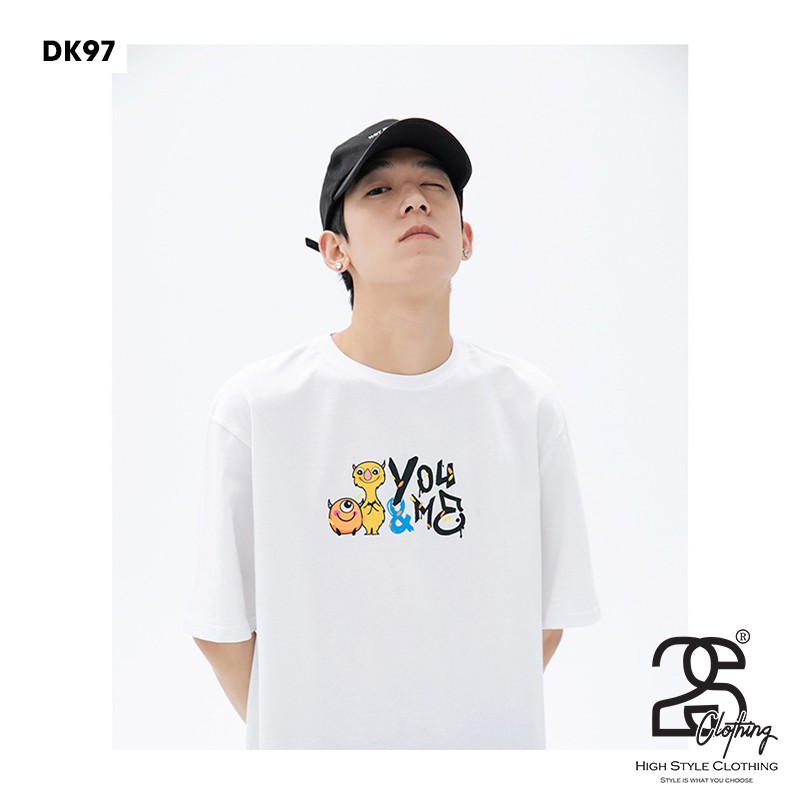 Áo Thun Unisex 2S Clothing - DK97 Form Rộng Tay Lỡ, Áo Phông Nam Nữ Freesize