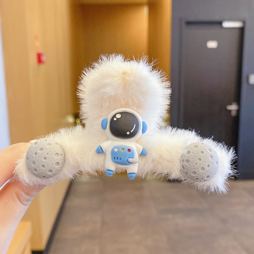 Kẹp tóc phủ lông thiết kế đơn giản dễ thương thời trang mùa thu cho nữ